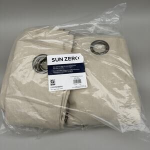 Sun Zero Curtain Panel by Lichtenberg Woven Fabric Grommet Top. 100 by 84. New